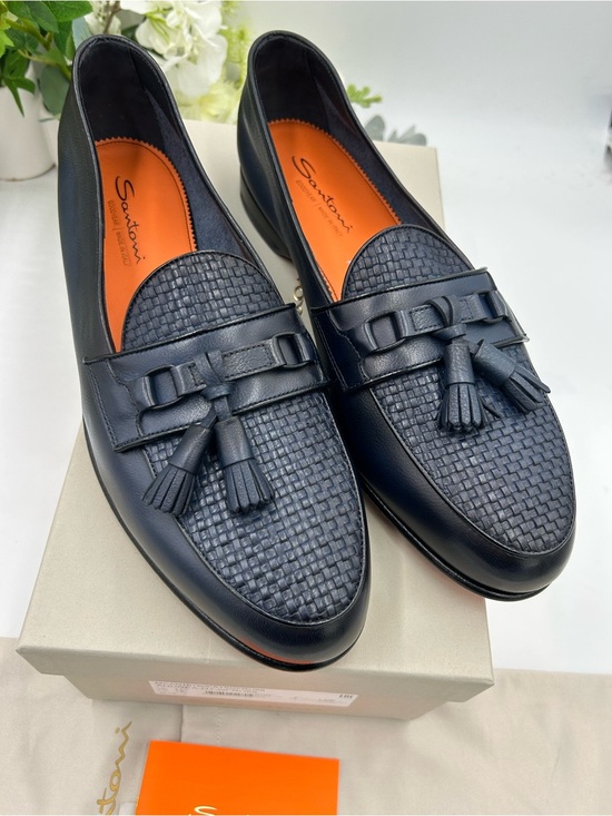 Santoni Other - Men's Santoni, Andrea, tassel leather loafers size 12 US made in Italy